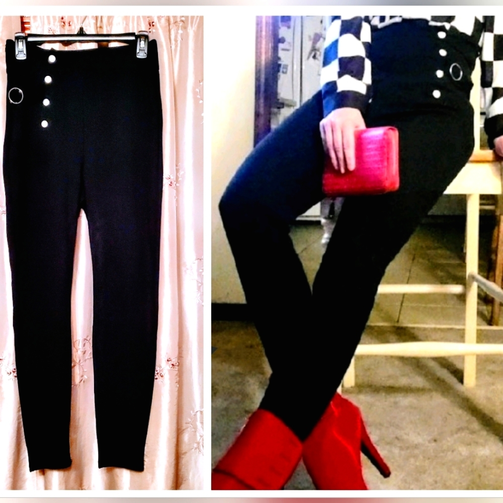 RARE FIND!!!  Vintage 50s pin-up girl high waisted skinny pants